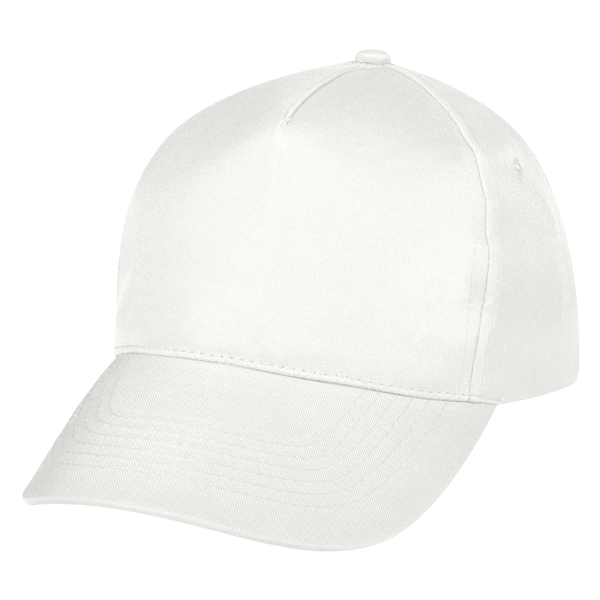 5-panel polyester hat with adjustable self-material strap with hook and loop... from ASI 61125 Hit Promotional Products / Hit®