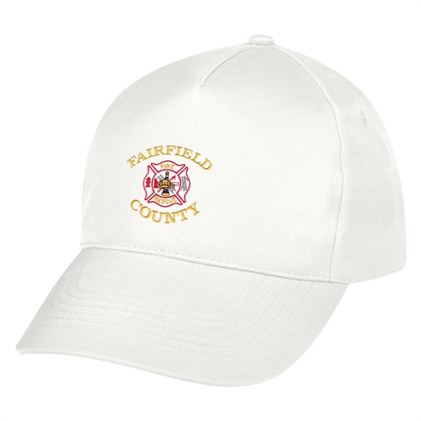 5-panel polyester hat with adjustable self-material strap with hook and loop... from ASI 61125 Hit Promotional Products / Hit®