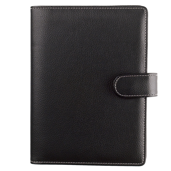 Pebble grain 5" x 7" portfolio with elastic pen loop.... from ASI 61125 Hit Promotional Products / Hit®
