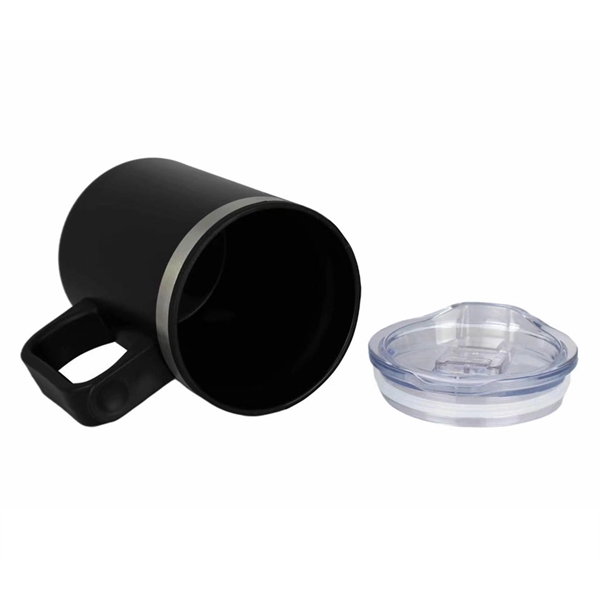 14 oz. Stainless steel camping mug with handle  with free... from ASI 37218 Athena Promo (tm)