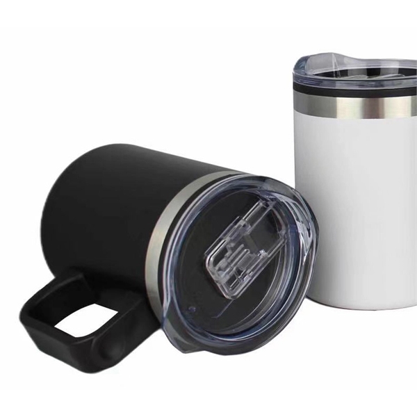 14 oz. Stainless steel camping mug with handle  with free... from ASI 37218 Athena Promo (tm)