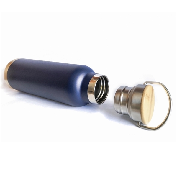 20 oz. double wall stainless steel tumbler with bamboo lid with... from ASI 37218 Athena Promo (tm)