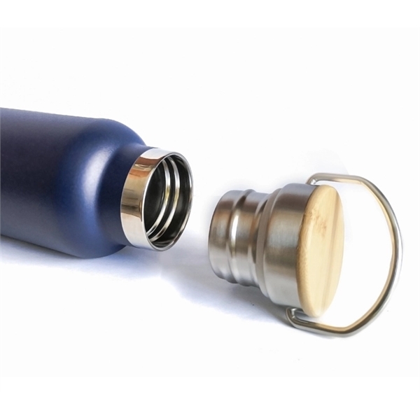 20 oz. double wall stainless steel tumbler with bamboo lid with... from ASI 37218 Athena Promo (tm)