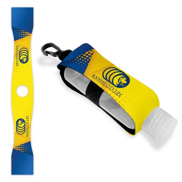 These little jackets securely hold 2oz / 60ml hand sanitizer bottles(round).... from ASI 93987 Martini-Vispak Inc.