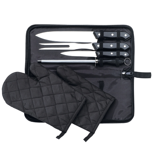 7 Piece Chef Set in zipped storage case with 2 mitts,... from ASI 73010 Natico Originals Inc