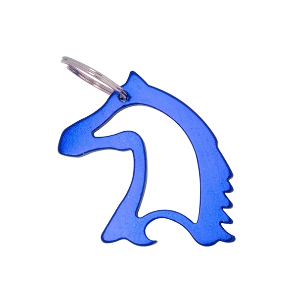 Aluminum metal horse head shaped bottle opener key chain.... from ASI 41511 Brainchild USA Inc / BrainChild Gift Club