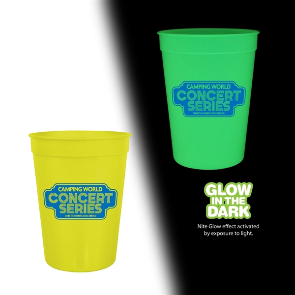 12 oz. Glow in the dark stadium cup.... from ASI 30270 Aakron Line