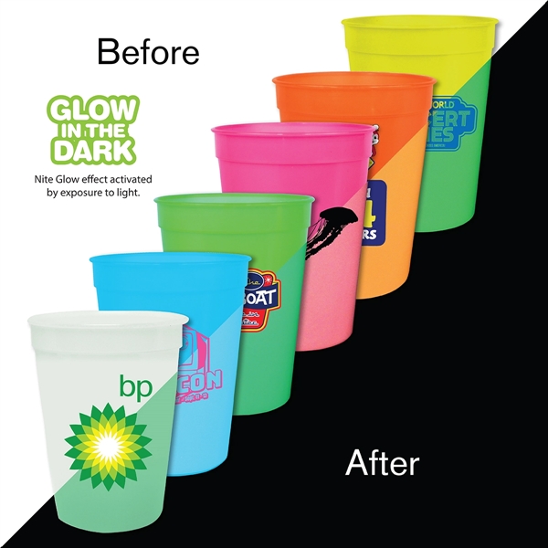 12 oz. Glow in the dark stadium cup.... from ASI 30270 Aakron Line