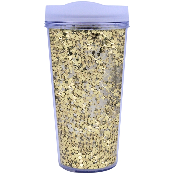 17 oz. Glamour Glitter Tumbler with Lid - Made in USA... from ASI 80060 VisionUSA