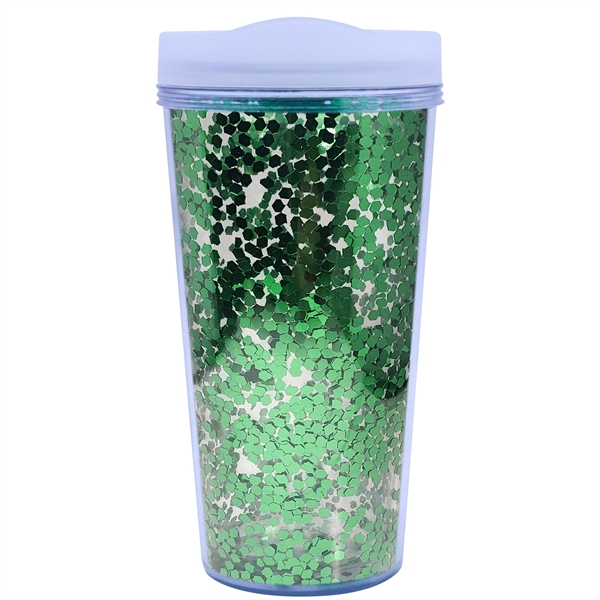 17 oz. Glamour Glitter Tumbler with Lid - Made in USA... from ASI 80060 VisionUSA