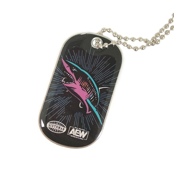 Aluminum military dog tags with 24" ball chain plus full color... from ASI 37218 Athena Promo (tm)