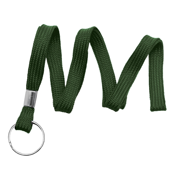 Available Same Day! These blank flat braided polyester lanyards come with... from ASI 79898 Promovision / PROMOVISION