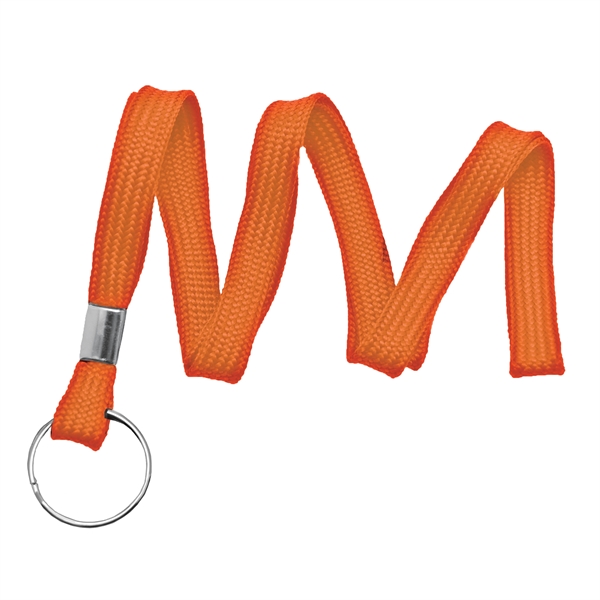 Available Same Day! These blank flat braided polyester lanyards come with... from ASI 79898 Promovision / PROMOVISION
