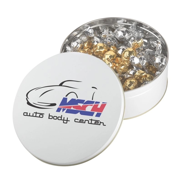 Glad tidings tin with Twist Wrapped Truffles... from ASI 44900 NC Custom (CI/Lanco) / Lanco