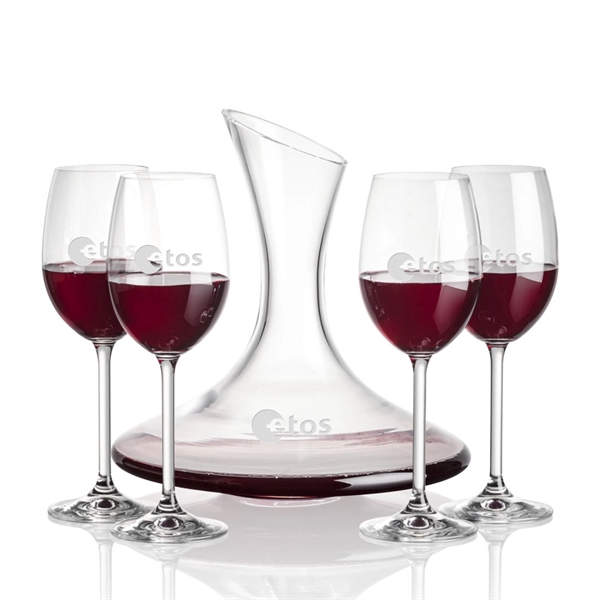 Madagascar Carafe set with 2 or 4 stemmed Woodbridge wine.... from ASI 84592 St Regis Group