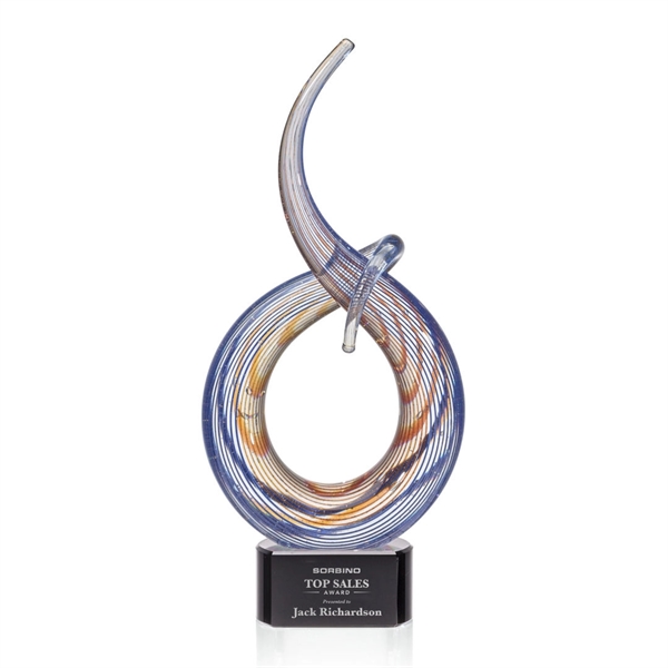 Art glass Award on clear base... from ASI 84592 St Regis Group / St Regis