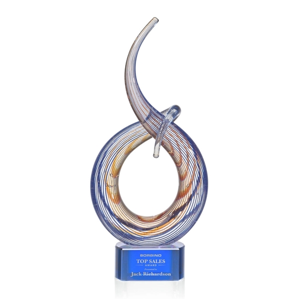 Art glass Award on clear base... from ASI 84592 St Regis Group / St Regis