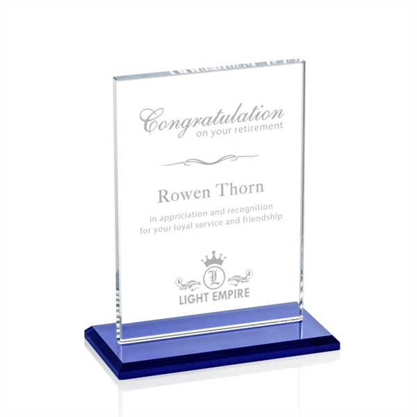 The Algoma in 3/8" starfire glass is a flat-edged rectangle on... from ASI 84592 St Regis Group / Prestige Glass