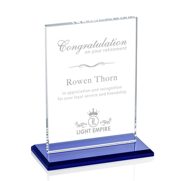 The Algoma in 3/8" starfire glass is a flat-edged rectangle on... from ASI 84592 St Regis Group / Prestige Glass