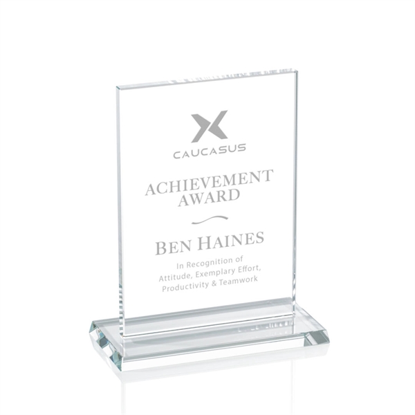 Horizontal starfire award with 5/8" thickness.... from ASI 84592 St Regis Group / Prestige Glass