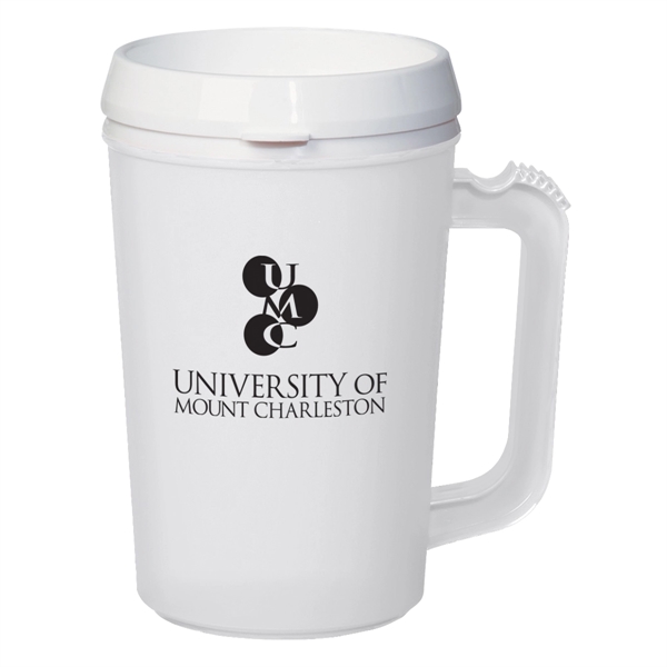 22 Oz. Thermo Insulated Mug. Matte Finish.  Double Wall Construction... from ASI 61125 Hit Promotional Products / Hit®