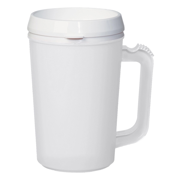 22 Oz. Thermo Insulated Mug. Matte Finish.  Double Wall Construction... from ASI 61125 Hit Promotional Products / Hit®