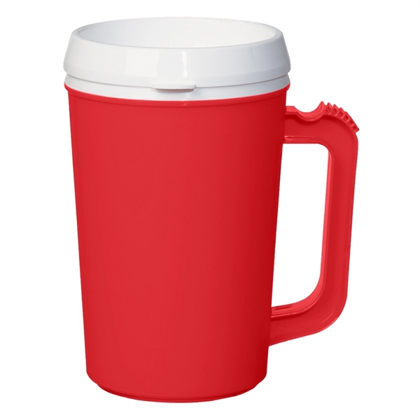 22 Oz. Thermo Insulated Mug. Matte Finish.  Double Wall Construction... from ASI 61125 Hit Promotional Products / Hit®