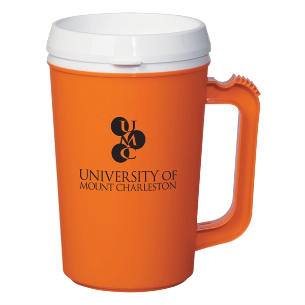 22 Oz. Thermo Insulated Mug. Matte Finish.  Double Wall Construction... from ASI 61125 Hit Promotional Products / Hit®