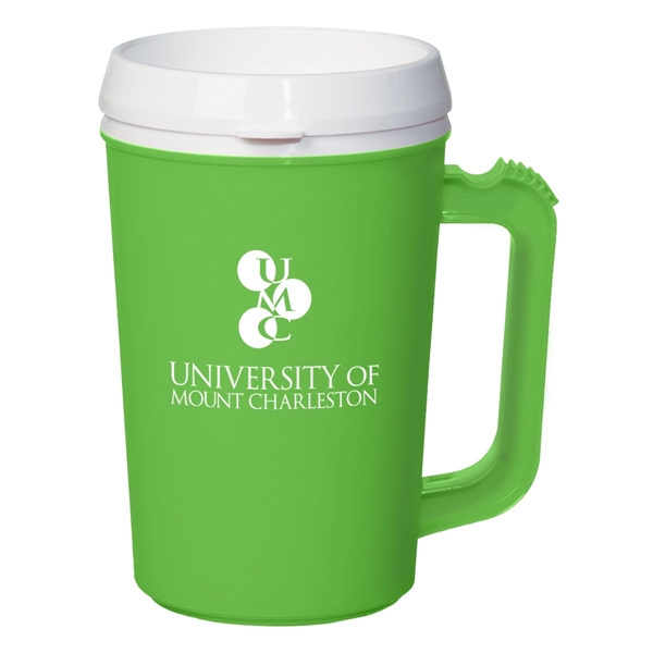 22 Oz. Thermo Insulated Mug. Matte Finish.  Double Wall Construction... from ASI 61125 Hit Promotional Products / Hit®