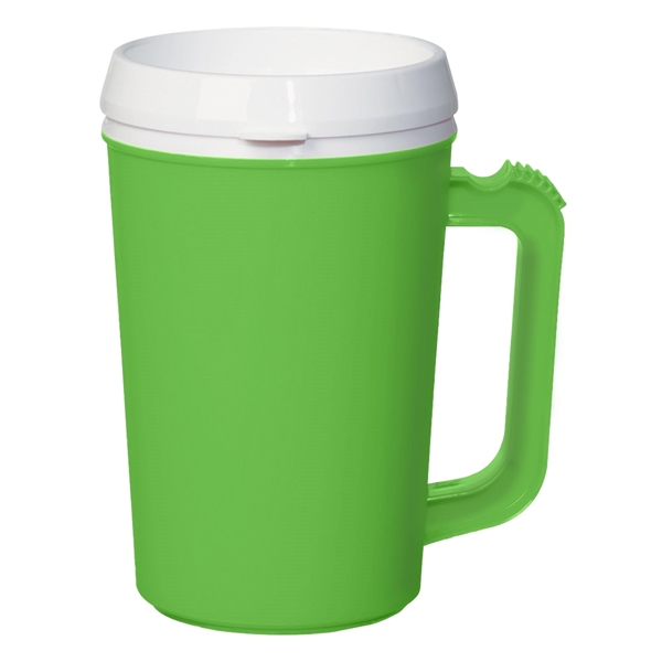 22 Oz. Thermo Insulated Mug. Matte Finish.  Double Wall Construction... from ASI 61125 Hit Promotional Products / Hit®