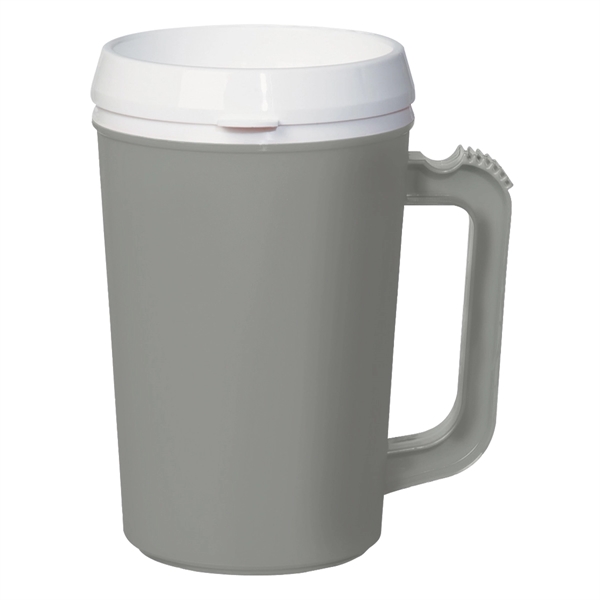 22 Oz. Thermo Insulated Mug. Matte Finish.  Double Wall Construction... from ASI 61125 Hit Promotional Products / Hit®