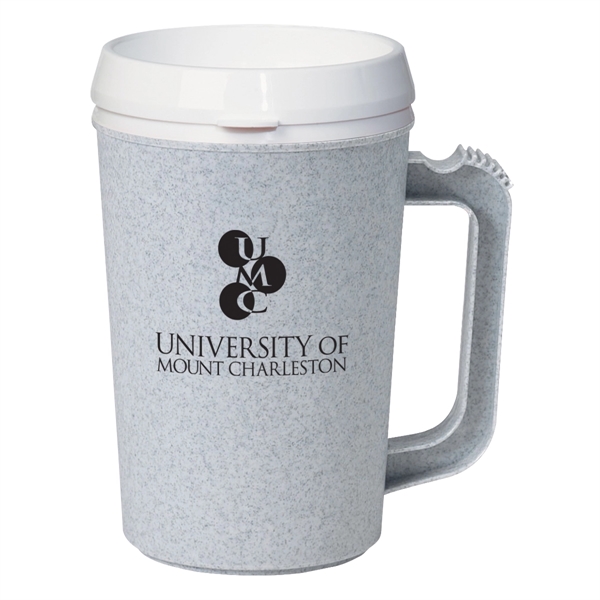 22 Oz. Thermo Insulated Mug. Matte Finish.  Double Wall Construction... from ASI 61125 Hit Promotional Products / Hit®