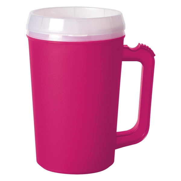 22 Oz. Thermo Insulated Mug. Matte Finish.  Double Wall Construction... from ASI 61125 Hit Promotional Products / Hit®