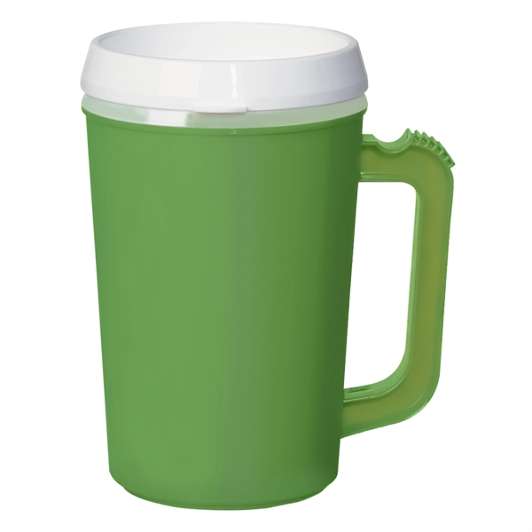 22 Oz. Thermo Insulated Mug. Matte Finish.  Double Wall Construction... from ASI 61125 Hit Promotional Products / Hit®