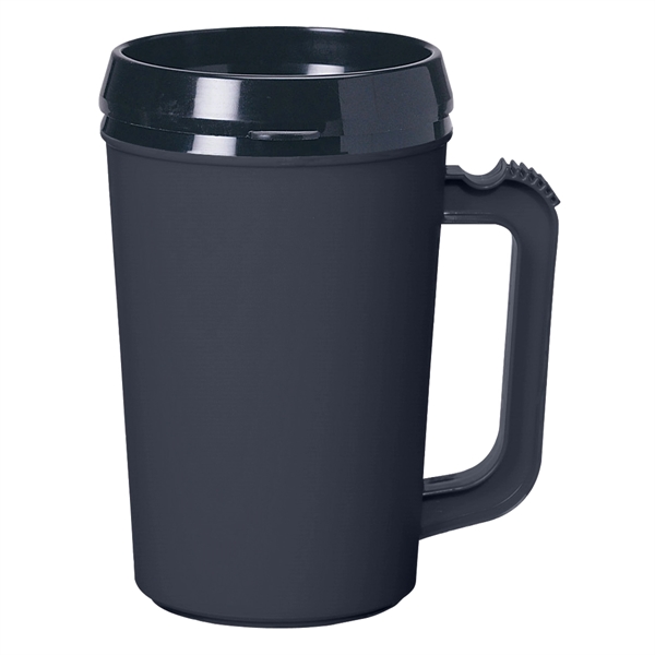 22 Oz. Thermo Insulated Mug. Matte Finish.  Double Wall Construction... from ASI 61125 Hit Promotional Products / Hit®