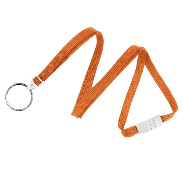 Available Same Day! These blank flat braided polyester lanyards come with... from ASI 79898 Promovision