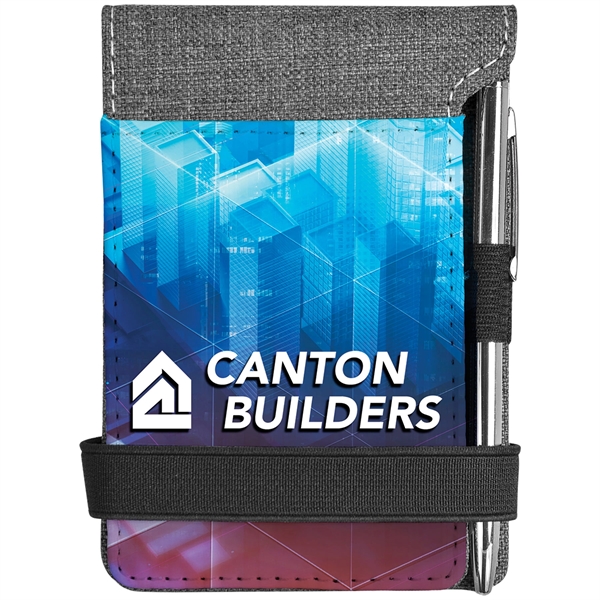 3.25" x 4.75" printed canvas note pad.... from ASI 92531 Unique Custom Products / UCP