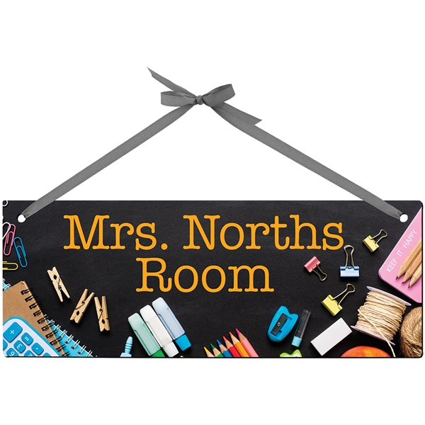 5.7" x 15.5" custom printed wood hanging sign.... from ASI 92531 Unique Custom Products / UCP