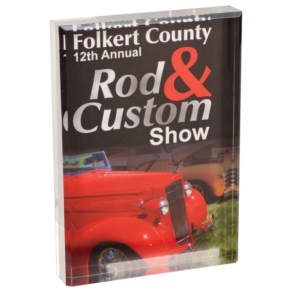 5" x 7" printed rectangle acrylic award.... from ASI 92531 Unique Custom Products / UCP