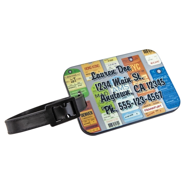 2" x 3" printed rectangle plastic luggage tag.... from ASI 92531 Unique Custom Products / UCP