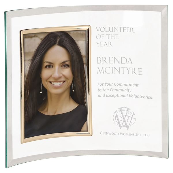 10" x 12" engraved jade glass frame that can hold a... from ASI 92531 Unique Custom Products / UCP