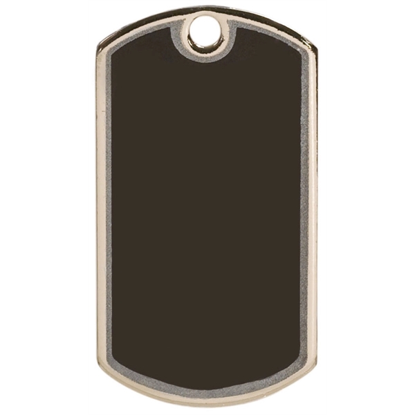1.125" x 2" x 0.03" steel military-style dog tag.... from ASI 92531 Unique Custom Products / UCP