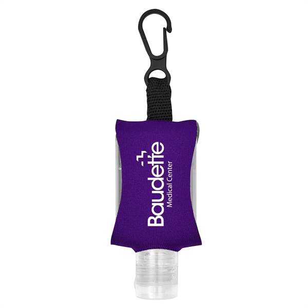 5 oz. bottle of 62% sanitizer with EVA sleeve and clip.... from ASI 61125 Hit Promotional Products / Hit®