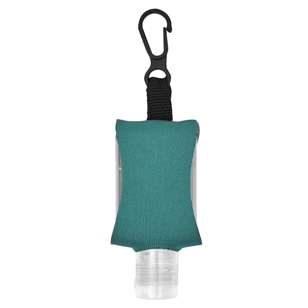 5 oz. bottle of 62% sanitizer with EVA sleeve and clip.... from ASI 61125 Hit Promotional Products / Hit®