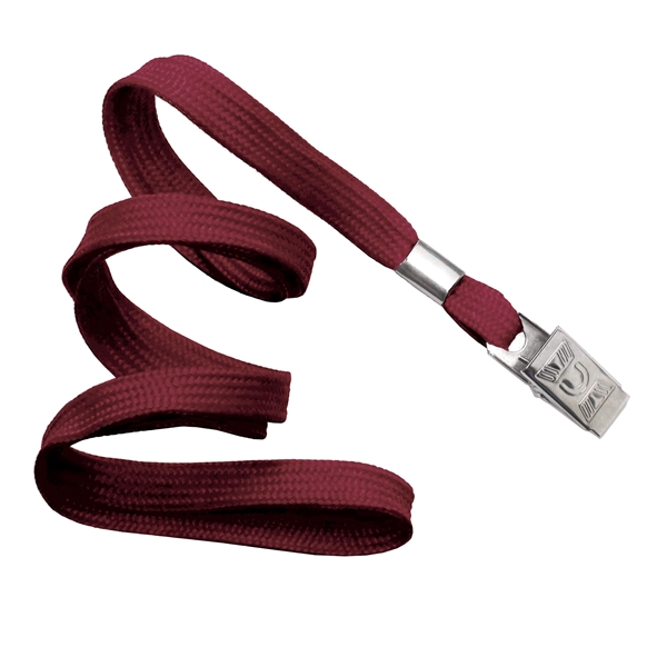 Available Same Day! These blank flat braided polyester lanyards come with... from ASI 79898 Promovision