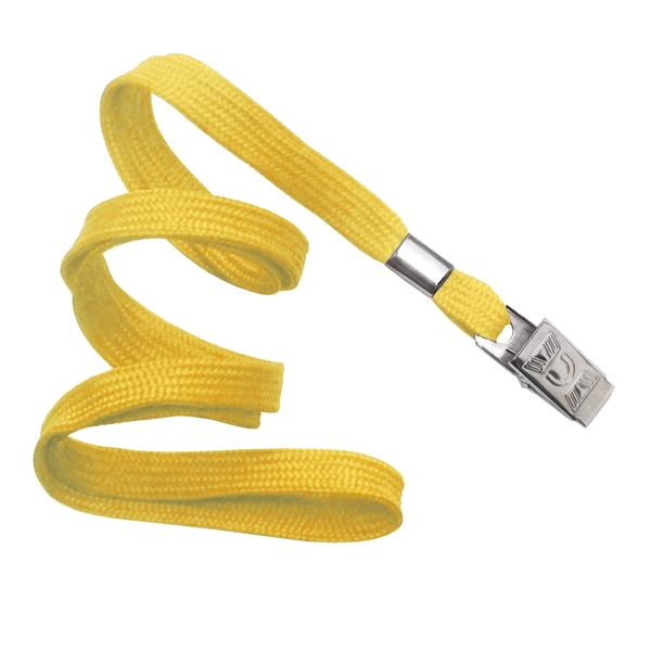 Available Same Day! These blank flat braided polyester lanyards come with... from ASI 79898 Promovision