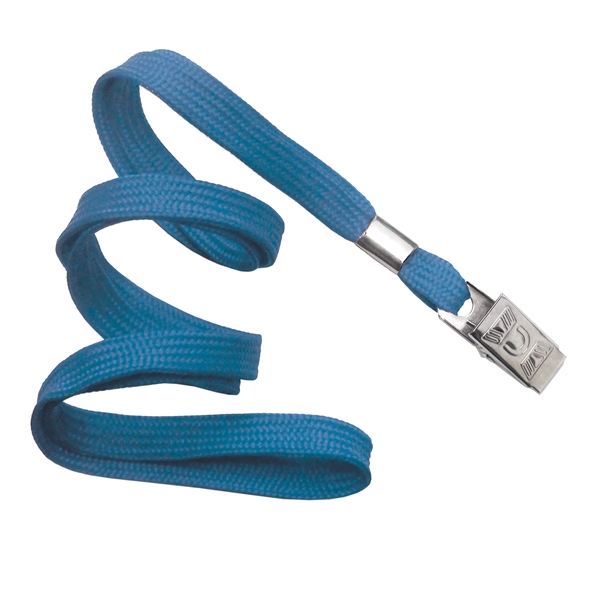 Available Same Day! These blank flat braided polyester lanyards come with... from ASI 79898 Promovision