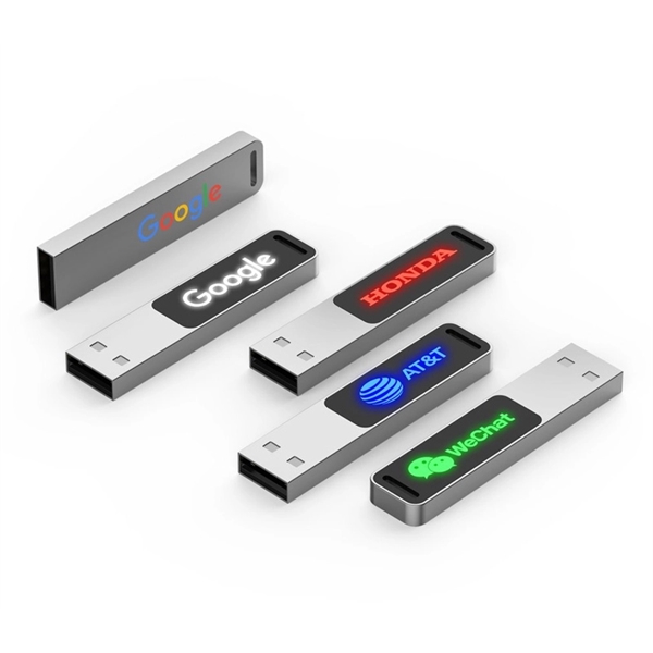 USB 2.0 LED Logo USB Flash Drive Sticks with 1 color... from ASI 37218 Athena Promo (tm)