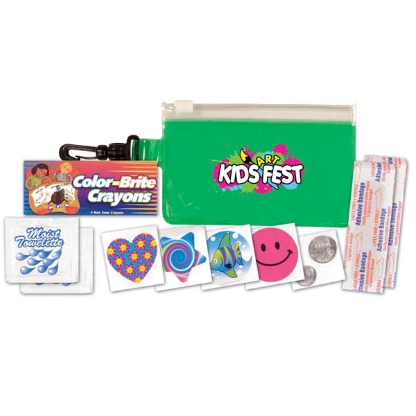Fun kit with bag, crayons, pad, towelettes, bandages and more, full... from ASI 30270 Aakron Line