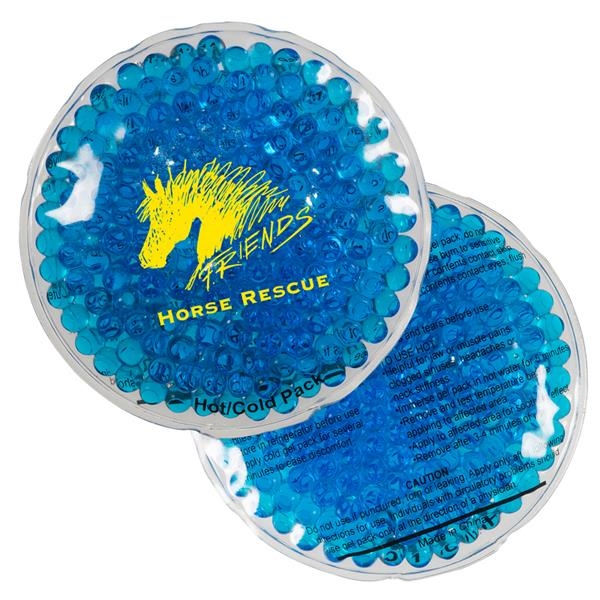 4.52" round reusable PVC hot/cold aqua bead gel therapy pack for... from ASI 79530 Prime Line / Jetline